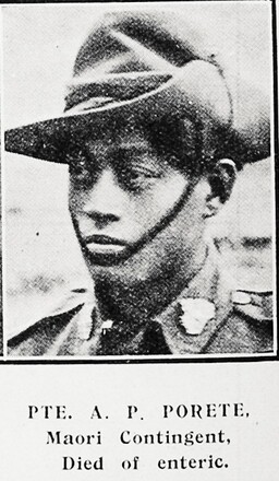 Portrait of Private August Paani Porete