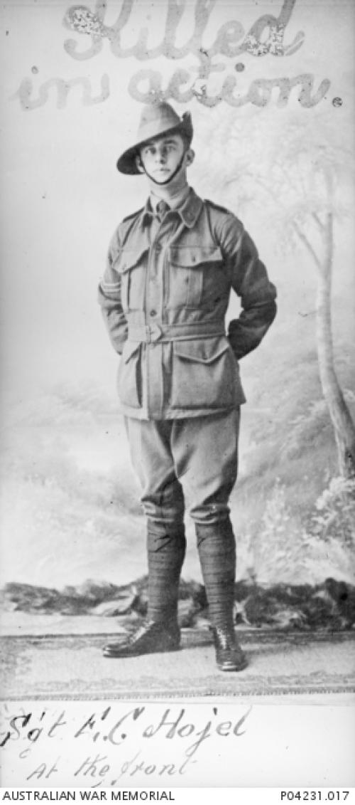 Portrait of Private Ernest Cecil Hojel
