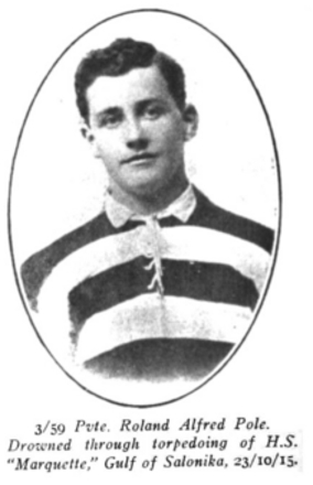 Portrait of Private Roland Alfred Pole