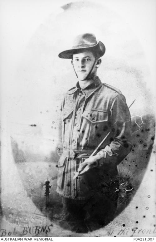 Portrait of Private Robert Frederick Burns
