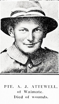 Portrait of Private Arthur Joseph Attewell