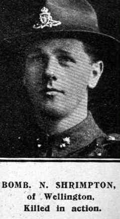 Portrait of Gunner Norman Shrimpton