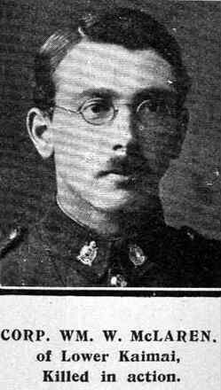 Portrait of Rifleman William White Mclaren