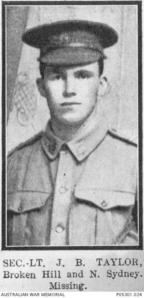 Portrait of Second Lieutenant James Balfour Harcus Taylor